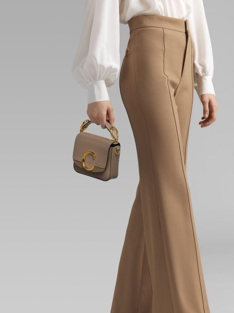 3D product renderings realized by SmartPixels for Chloé C-bag