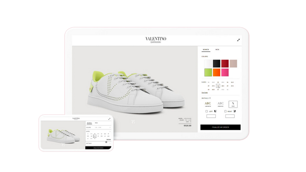 Valentino Backnet 3D Product Configurator