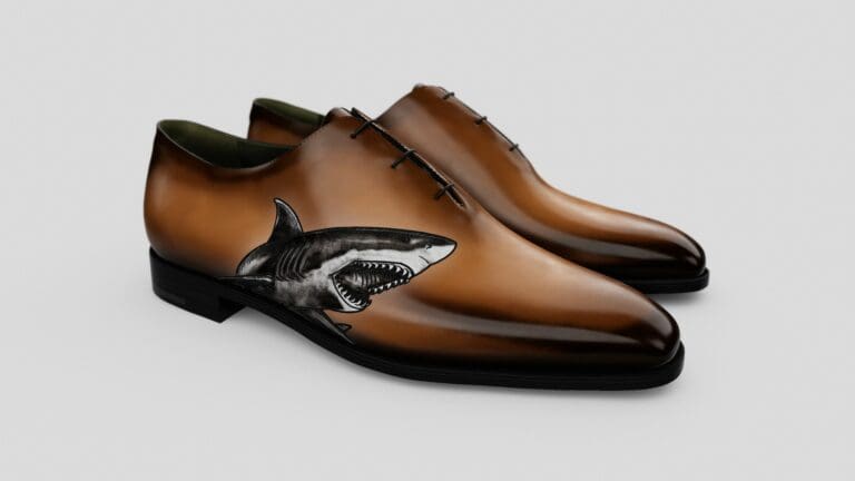 3D rendering's detail on a Berluti shoe realized by SmartPixels