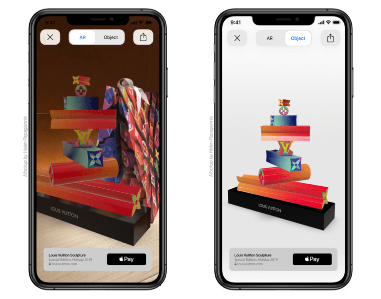 Augmented reality solution developed by Louis Vuitton