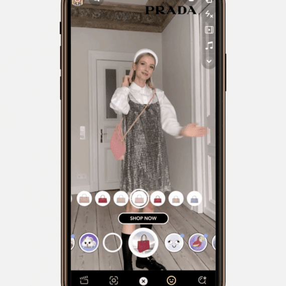 Snapchat Lens for Prada - virtual try-on