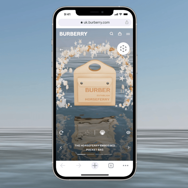 Augmented Reality solution by Burberry