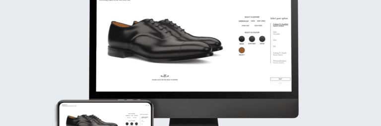 Configuratore di prodotto 3D per l'e-commerce