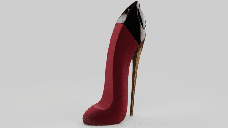 3D product rendering realized for Carolina Herrera fragrance