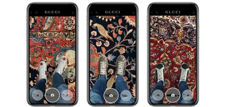Soluzione di virtual try-on sviluppata da Gucci