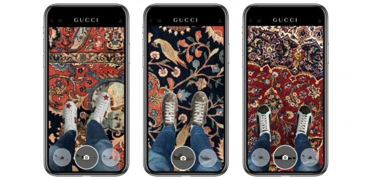 Soluzione di virtual try-on sviluppata da Gucci