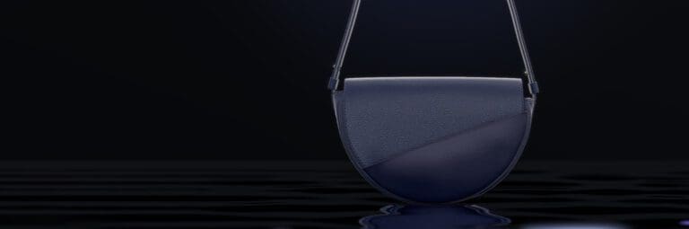 3D rendering staged on a background