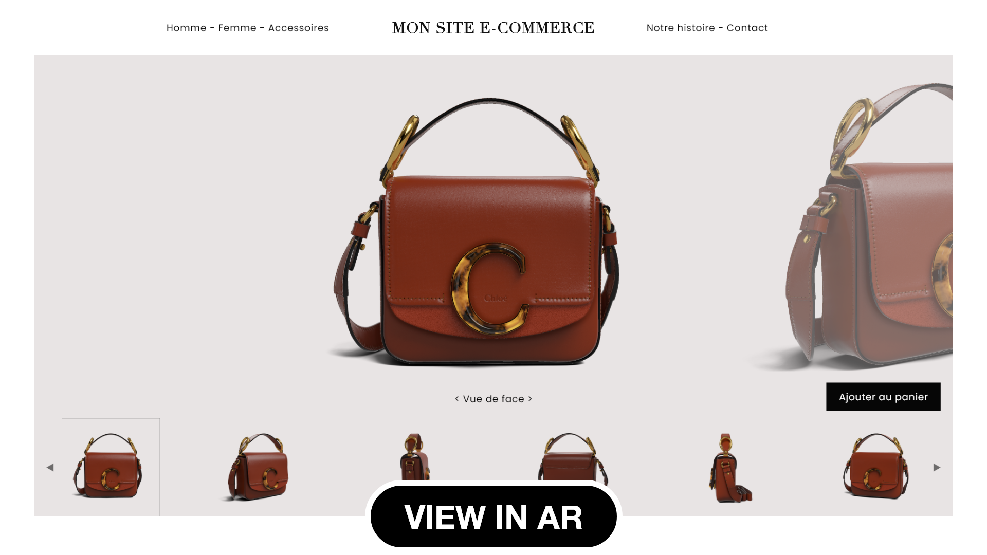 Chloé 3D product configurator - AR feature